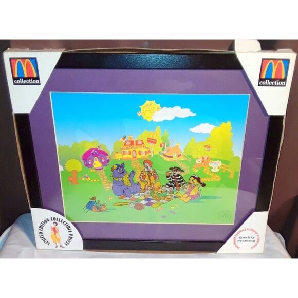 Vintage McDonald's Limited Edition Sericel "Ronald's Picnic" Collectible 1998 - Picture 1 of 2